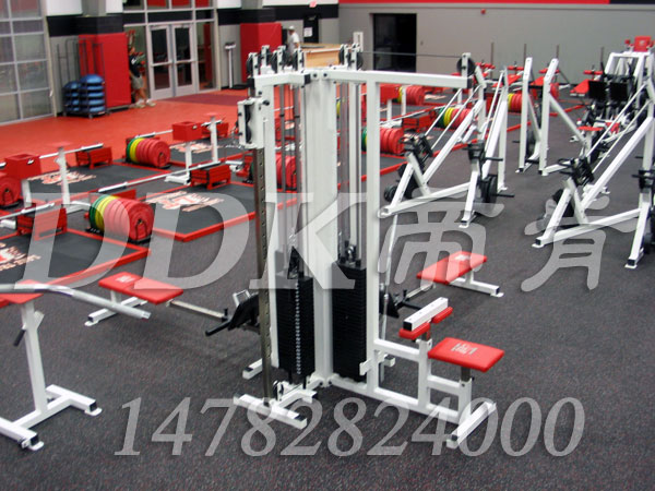 健身房器械區(qū)地板是什么材料？樣板圖片,帝肯(DDK)_S3020_P500（Niki|耐柯）效果圖，自由力量區(qū)地膠
