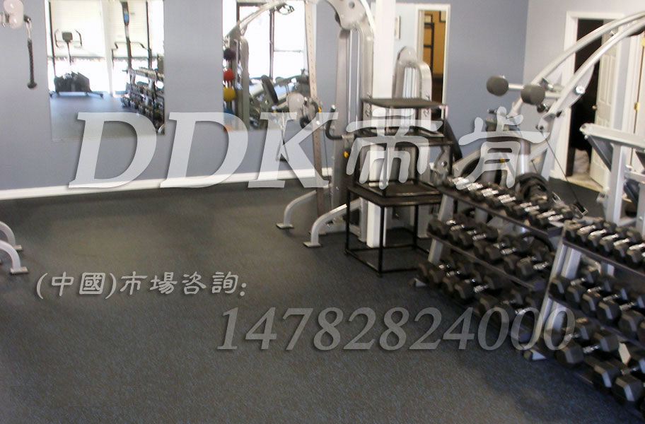放健身器材用什么墊子？樣板圖片,帝肯(DDK)_S3020_P500（Niki|耐柯）效果圖，健身房防震地墊