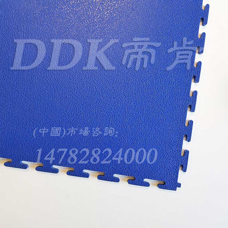 5mm*50*50卡扣拼裝塑膠地板藍(lán)色 麻面平紋防滑5毫米PVC地板，樹(shù)皮紋,拼裝地板,拼裝地膠,拼接地板